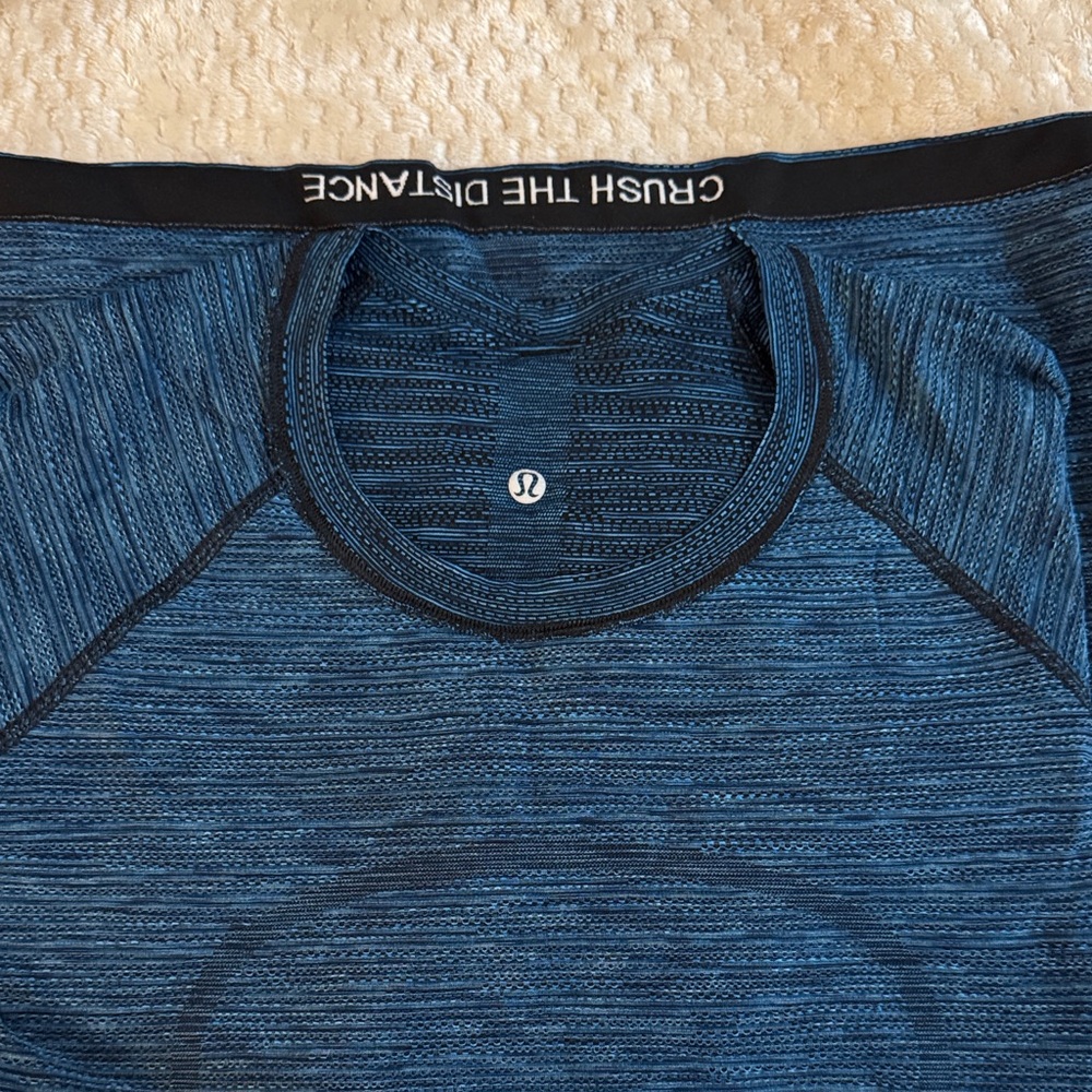 Lululemon Athletica Textured Navy Top